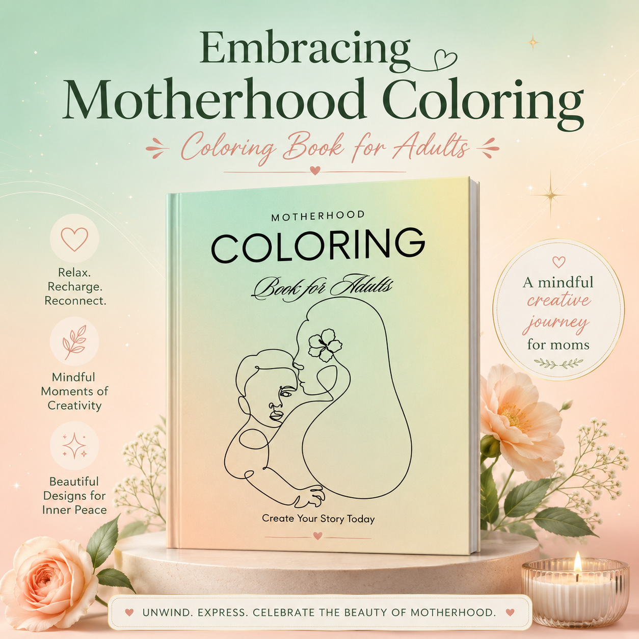 For Moms- Embracing Motherhood Coloring