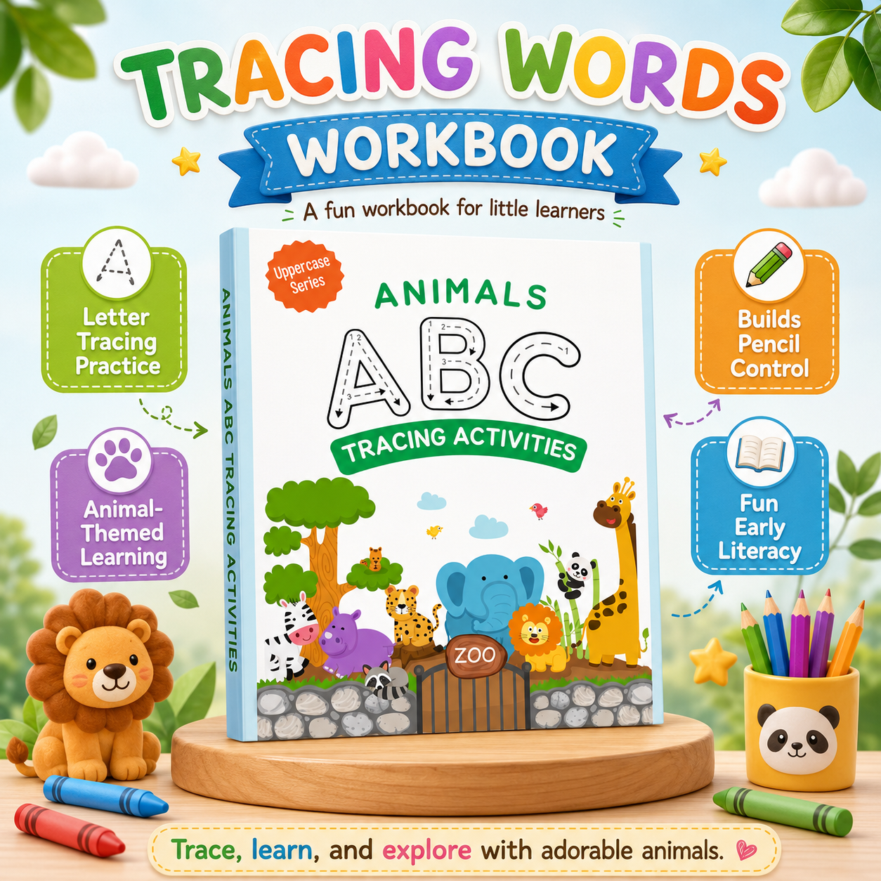 Tracing Words Workbook for Kids