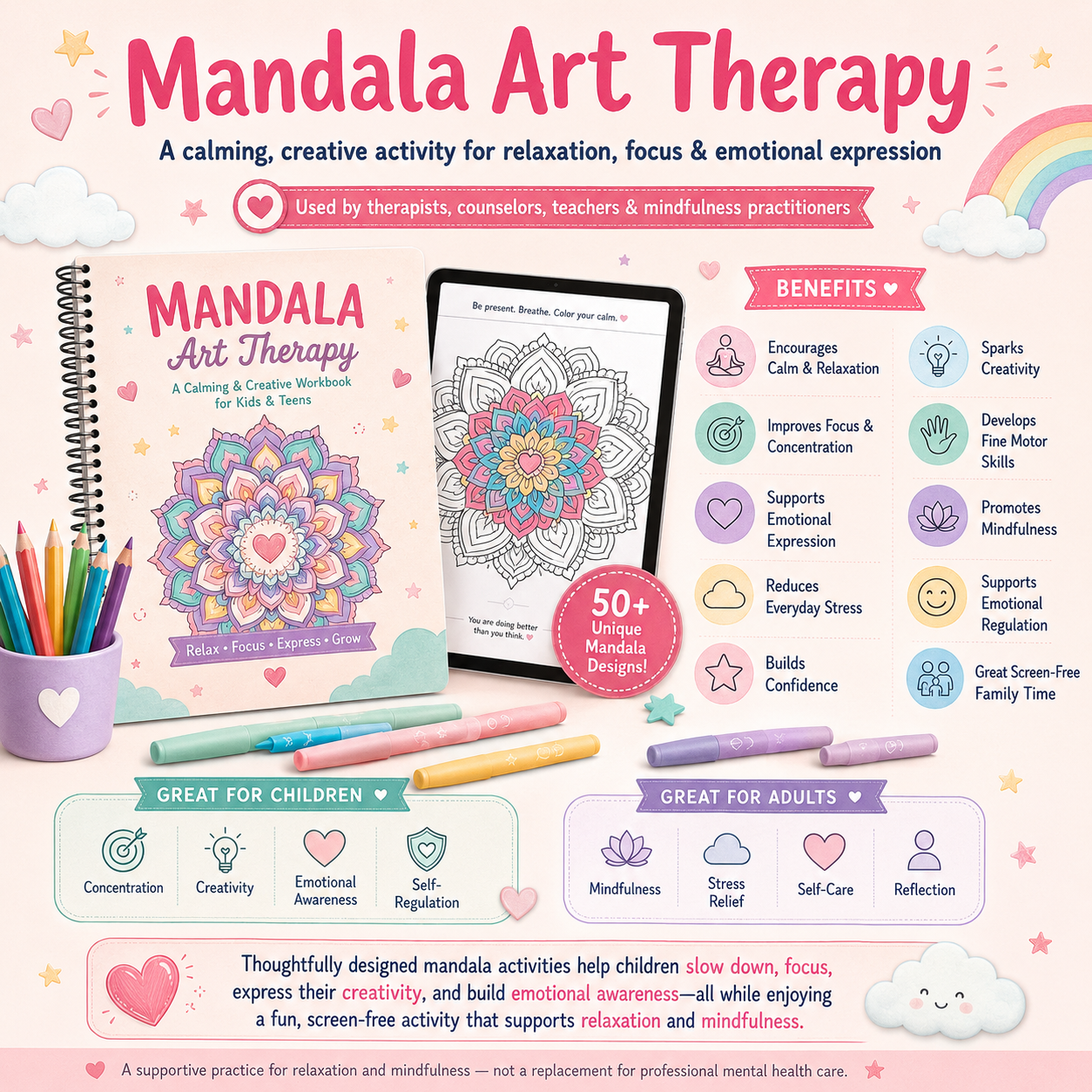 ᴺᴱᵂ Mandala Art Therapy