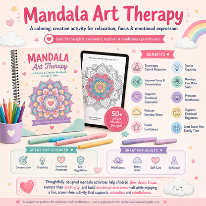 ᴺᴱᵂ Mandala Art Therapy