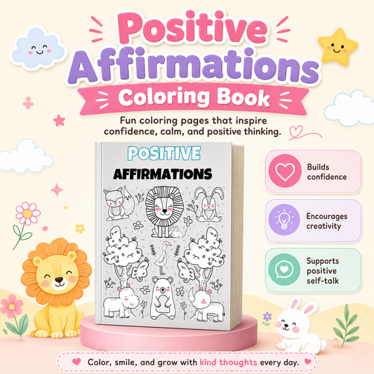 Positive Affirmations Coloring Book
