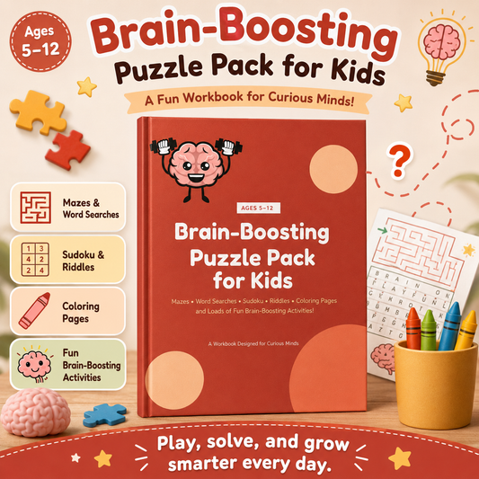 Brain-Boosting Puzzle Pack for Kids