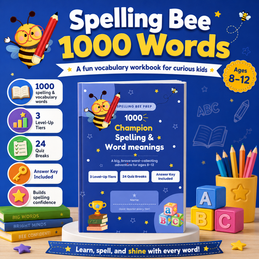 Raise a Champion: Spelling-Bee-1000-Words