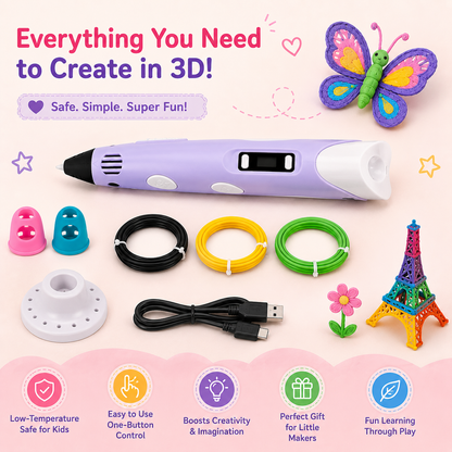3D Imagination Pen™ for Kids | With Filament